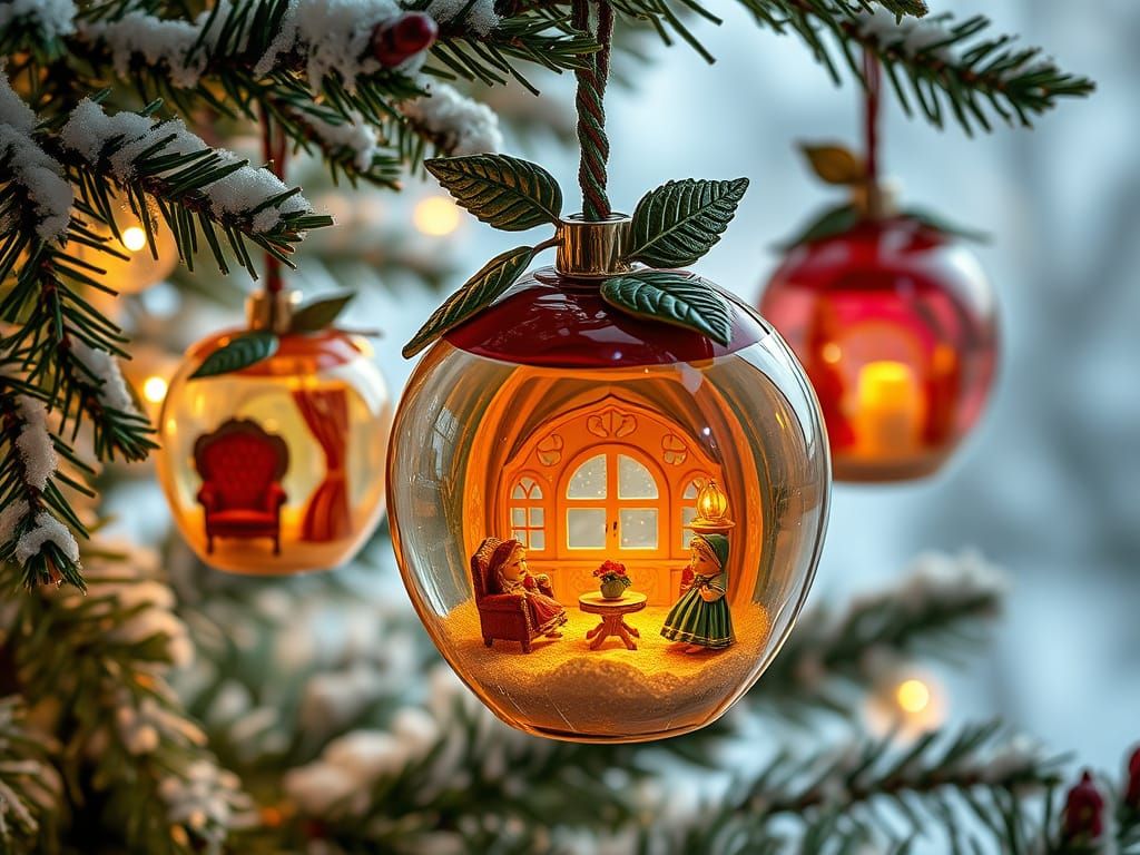 Glass Ornaments as Whimsical Faerie Homes