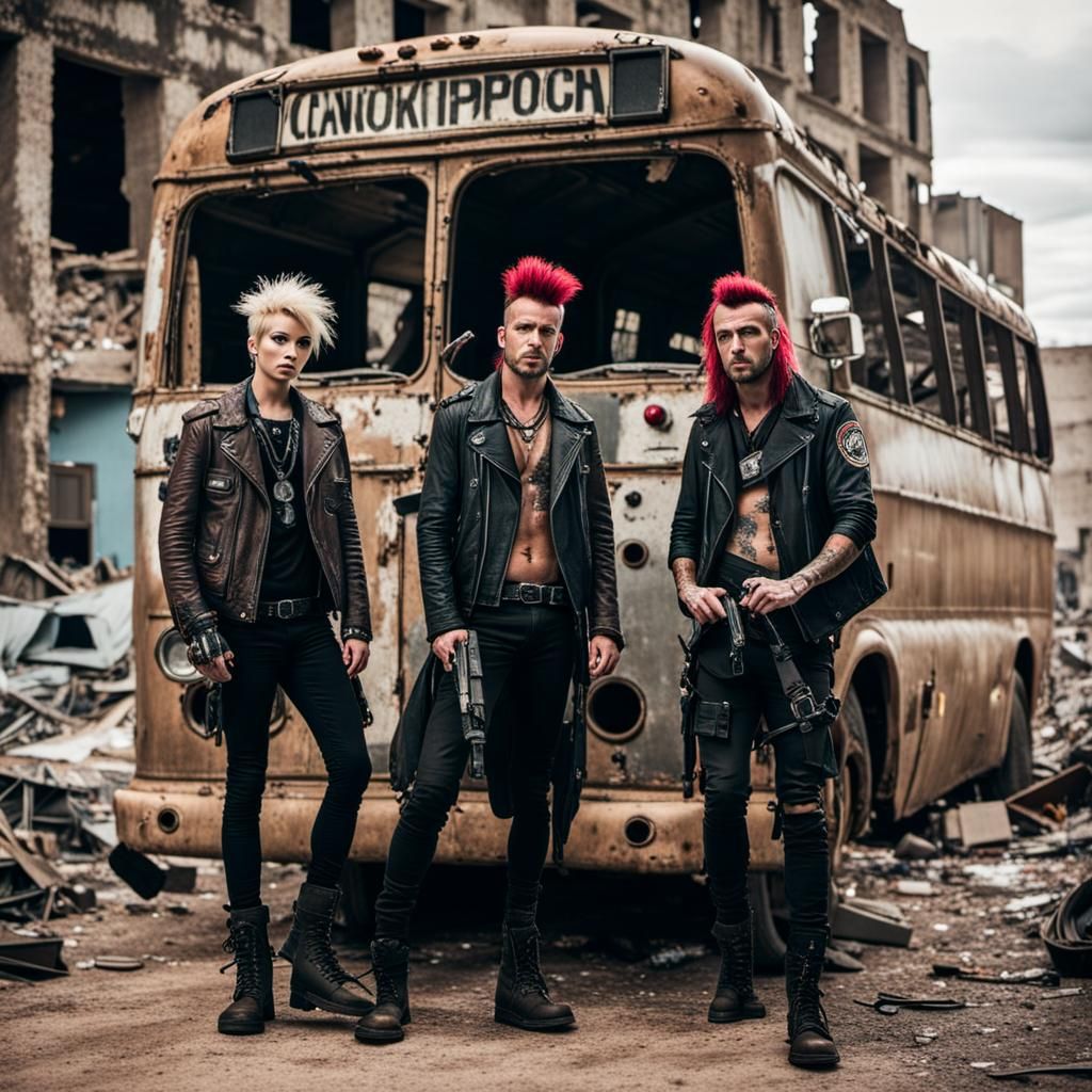 Punk Band's Post-Apocalyptic Tour Stop: Vintage Photography
