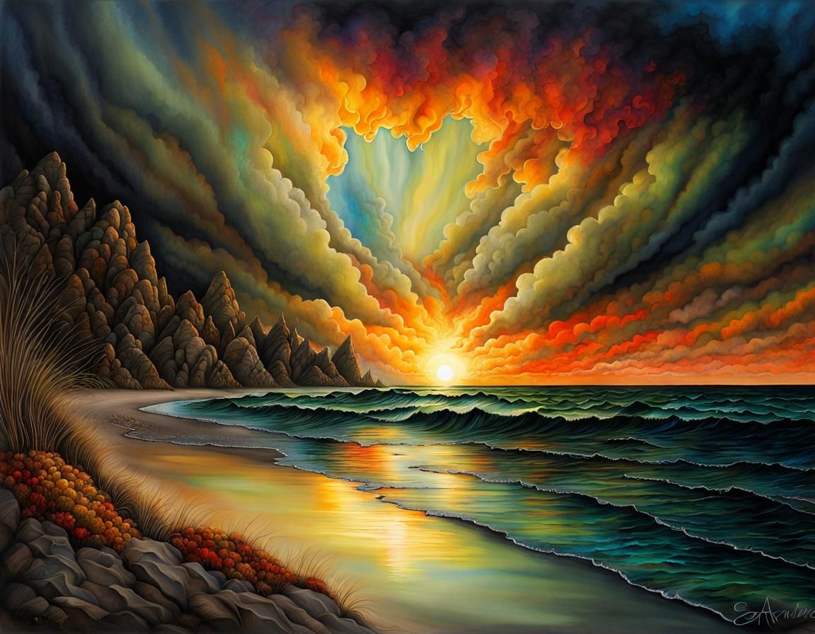 sunrise at the beach