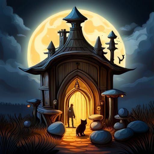 Medieval Dwarven Bank in Glowing Mushroom Garden