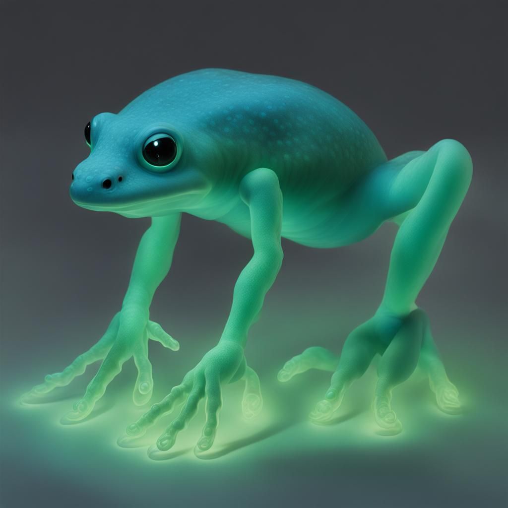 Glow-in-the-Dark Amphibian Humanoid