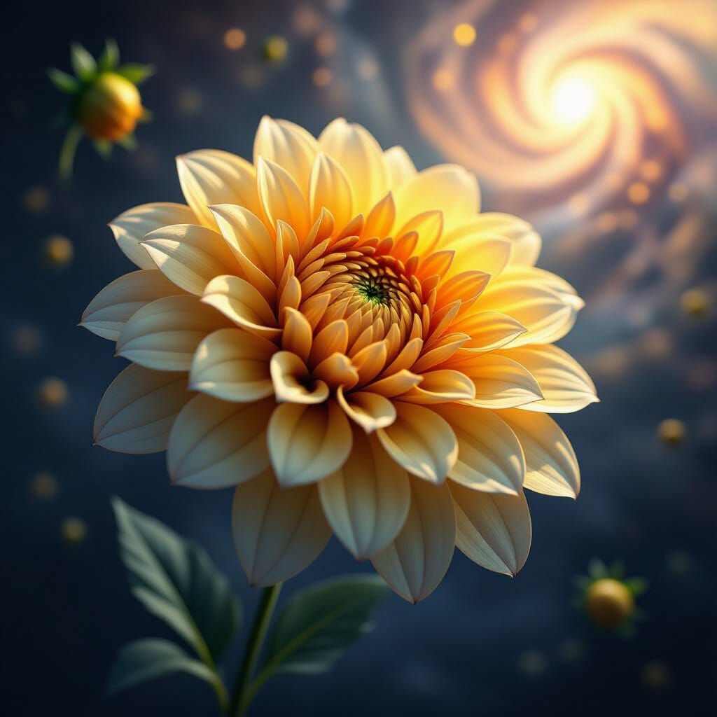 Spectral Dahlia Blooms in Cosmic Dust