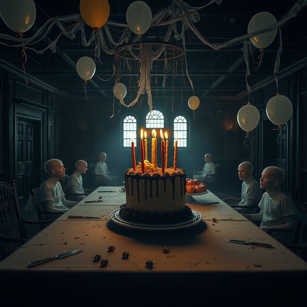 Eerie Halloween Birthday Party in Abandoned Hall