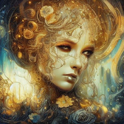 Ethereal Fairy of Dreams in Misty Landscape