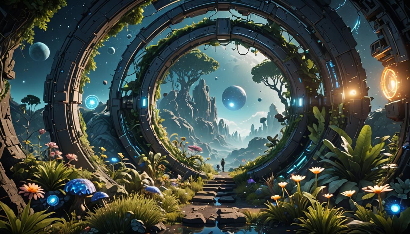 Photorealistic Portal Connects Worlds in Unreal Engine