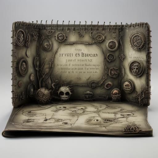 Surreal Devil Emerges from Pop-Up Book