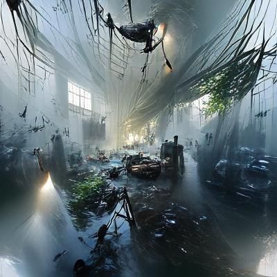 Psychedelic Abstract Design with Swirling Patterns