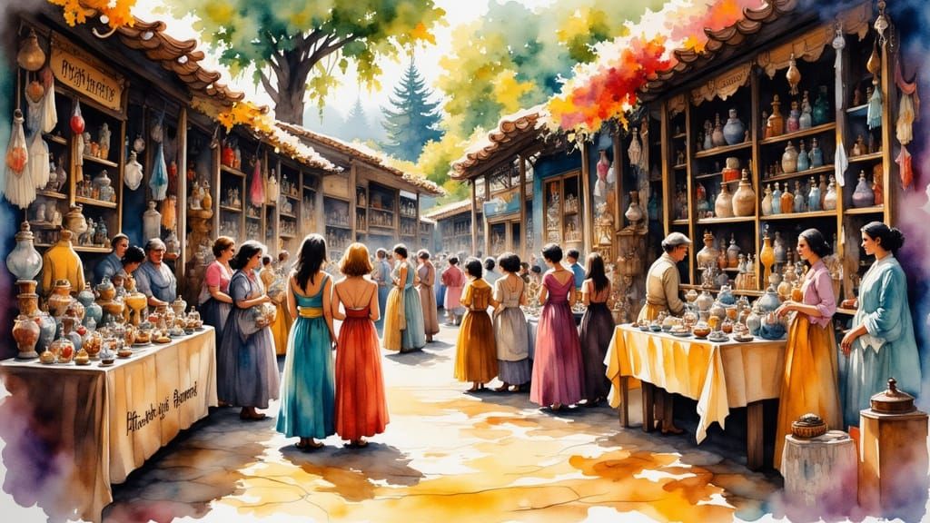 Cultural Booths Displayed by Mothers and Daughters in Waterc...