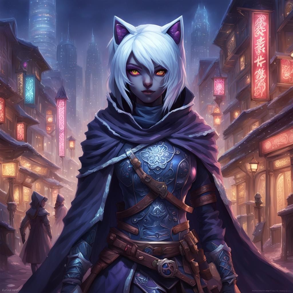 AD&D Rogue Hello Kitty Drow 001