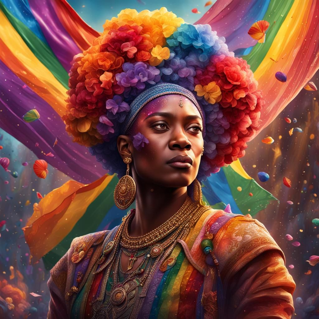 Celebrating LGBTQ+ Love and Unity: A Digital Masterpiece