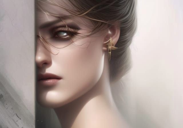 Dramatic Figure Pinned: Digital Matte Painting