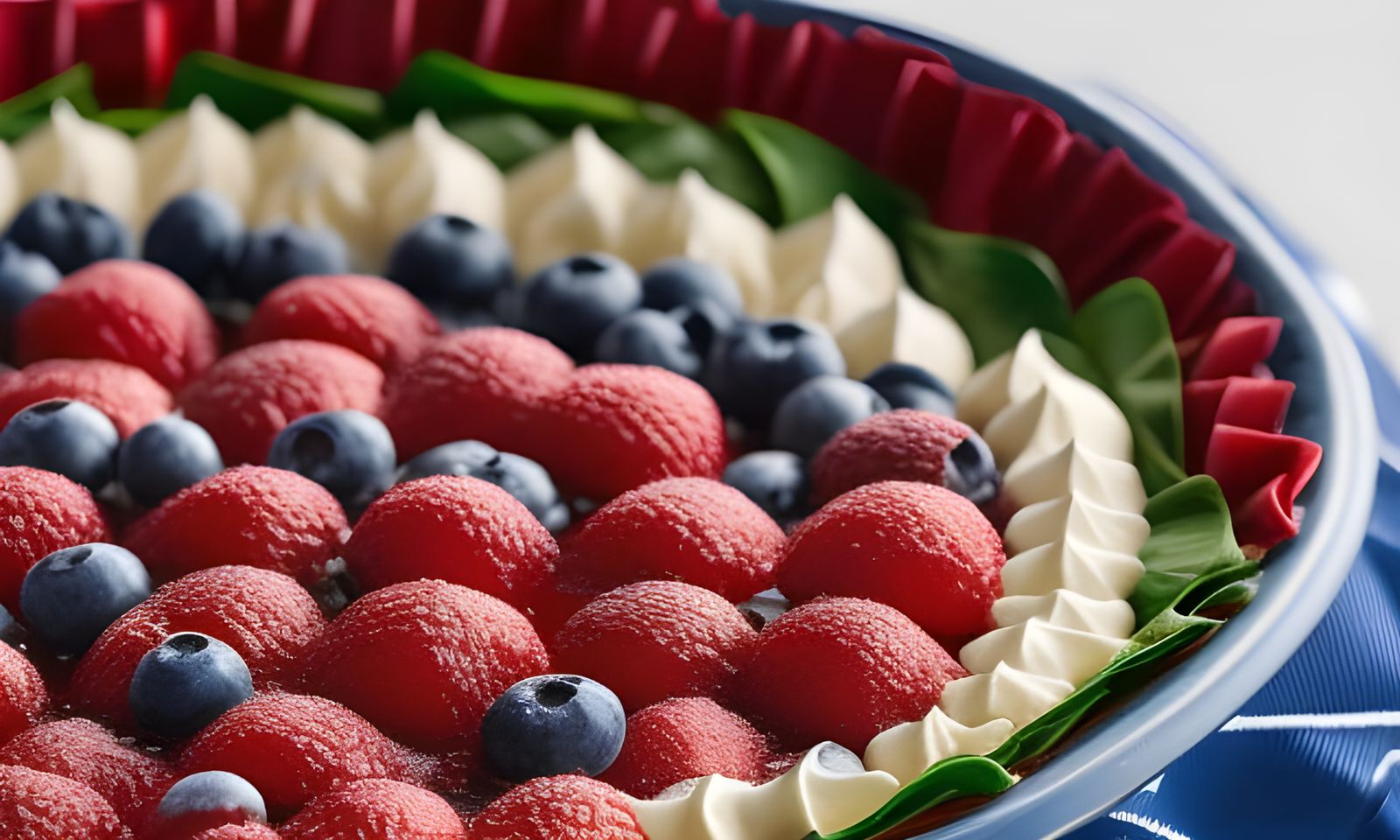 Red, White, and Blue Pie: Detailed DSLR Image