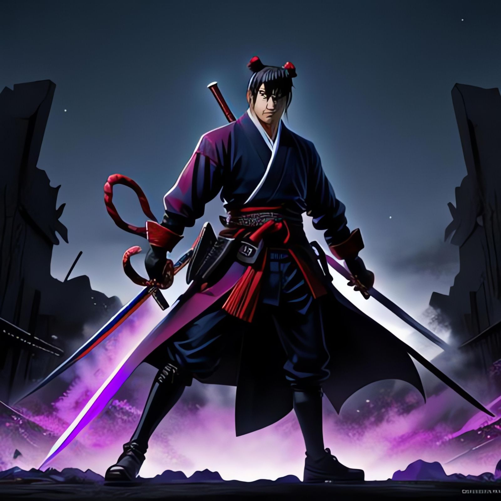 Anime Shogun Assassin with Liquid Sword