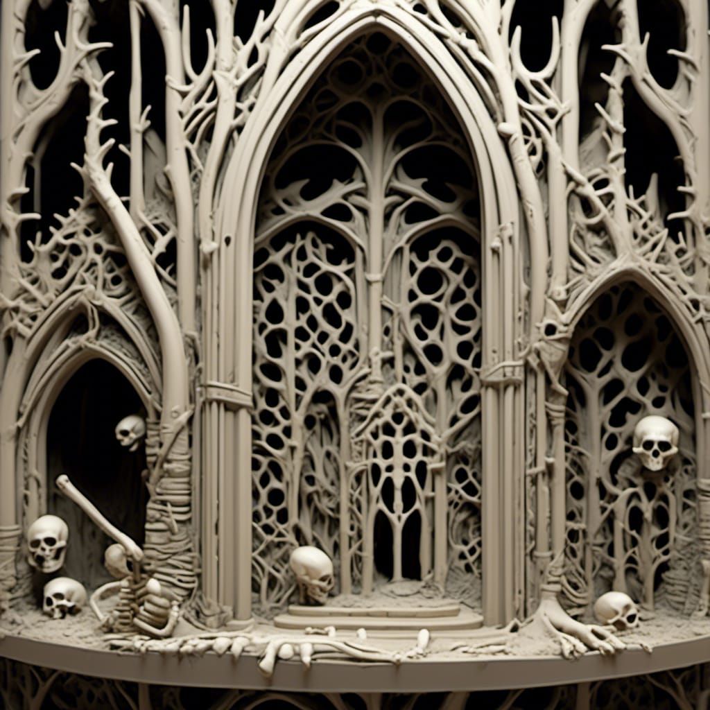 Gothic Church and Graveyard of Bones