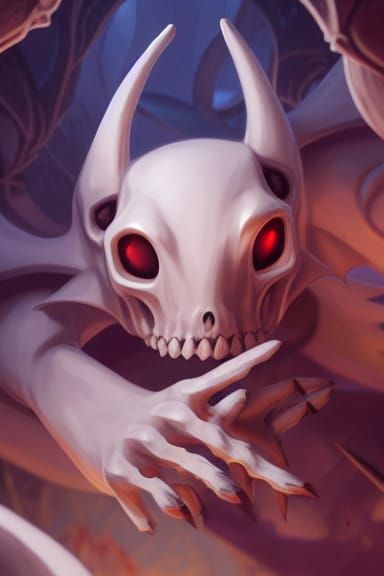 Anime Cubone with Detailed Bone and Dystopian Glow