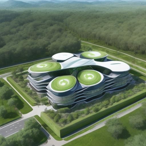 Futuristic eVTOL Hub Inspired by Calatrava