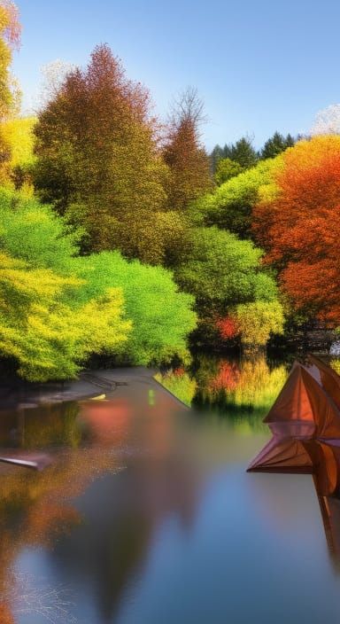 Hyperrealistic Four Seasons in Volumetric Lighting