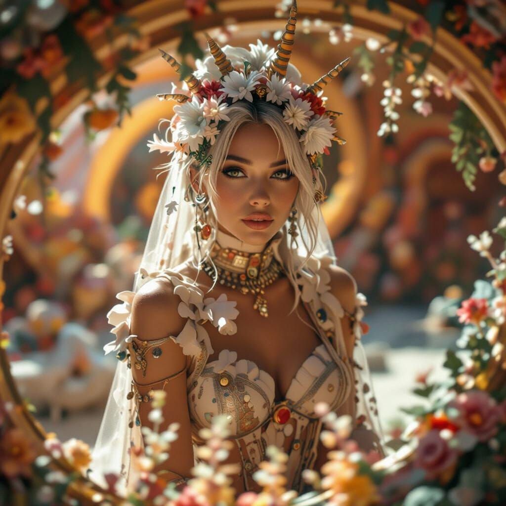 Dreamlike Landscape with Eccentric Characters