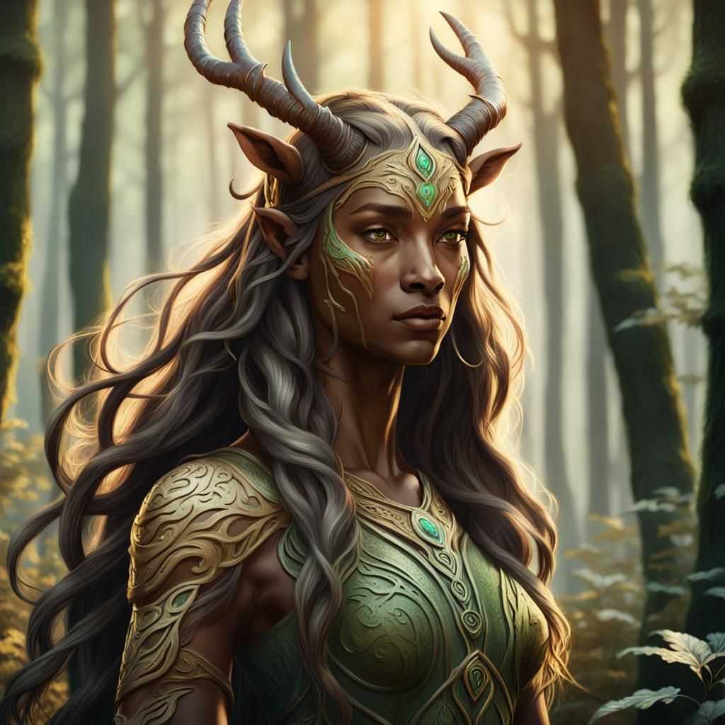 Majestic Centaur in Forest, Fantasy Concept Art