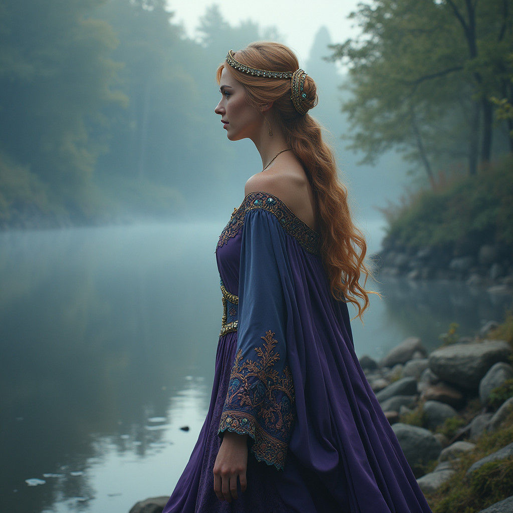 Celtic Goddess Icauna on the Banks of the Yonne