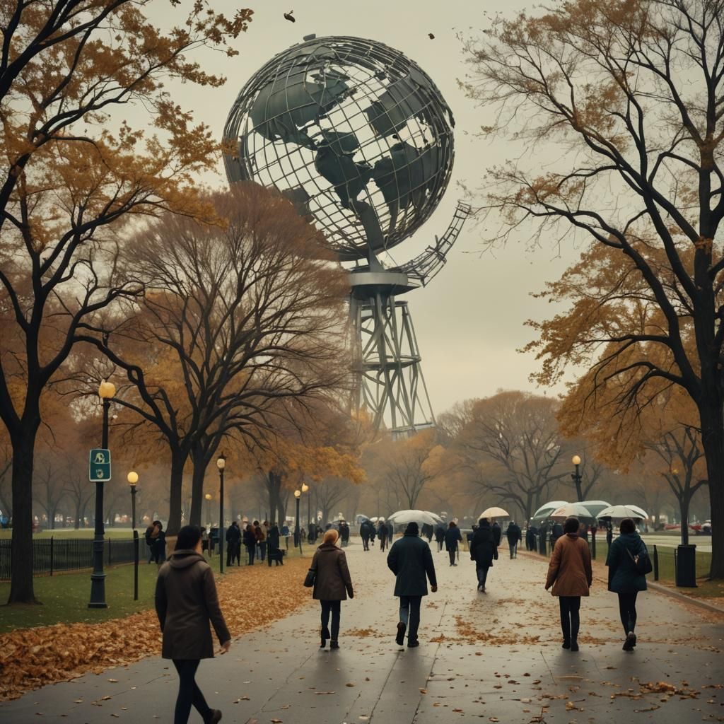 Stormy Day at Flushing Meadows Corona Park