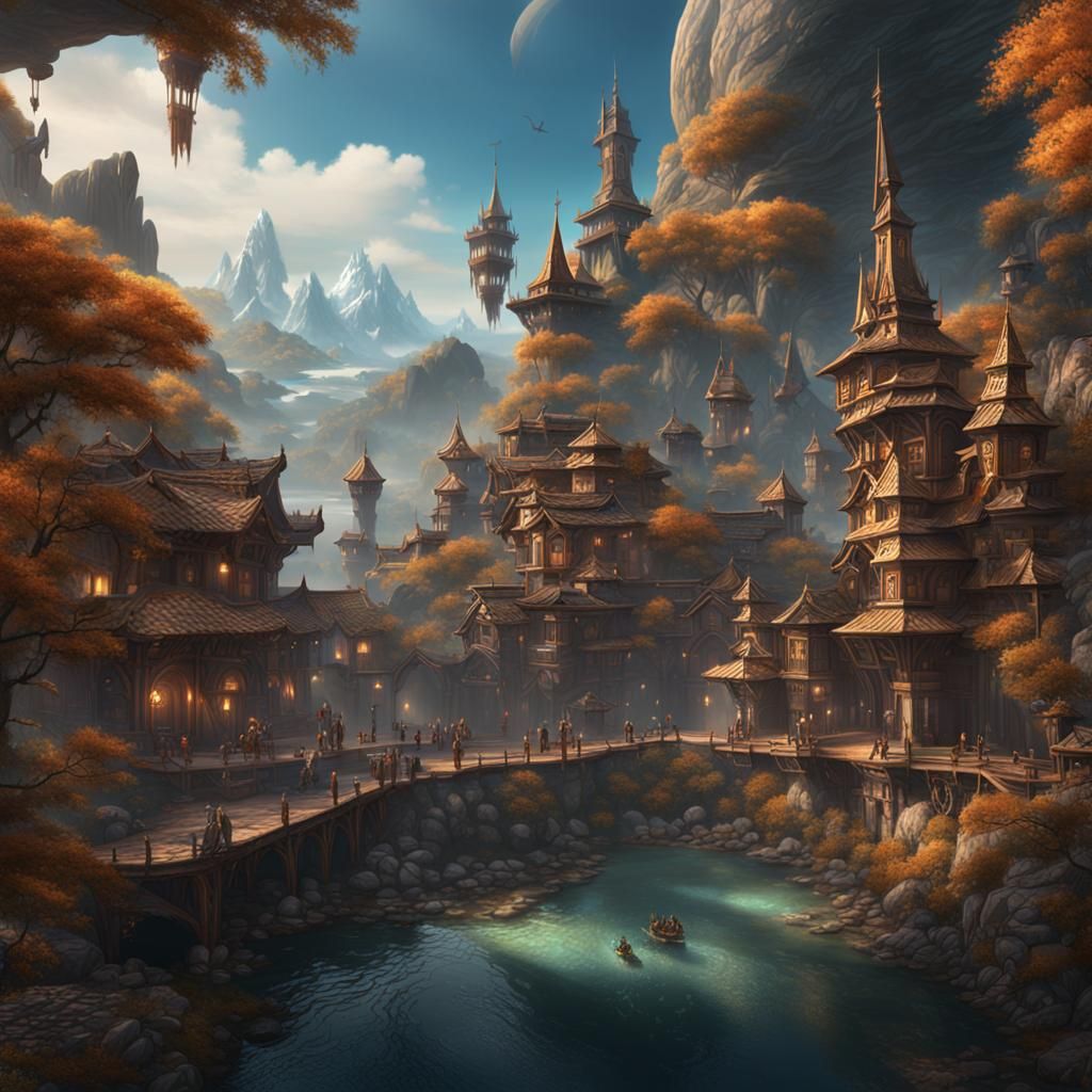 Fantastical Digital Nomad Concept Art