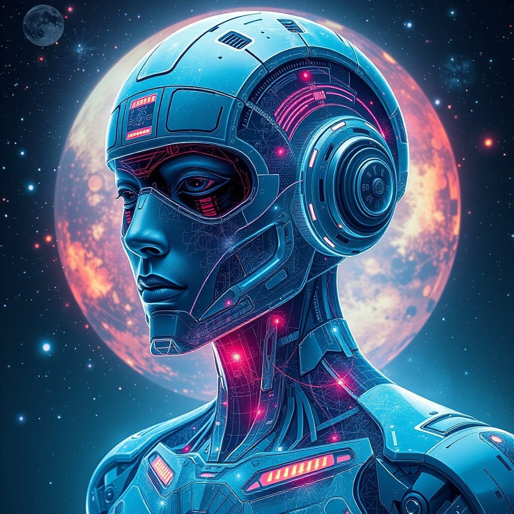 Androids in a Cosmic Astral Realm