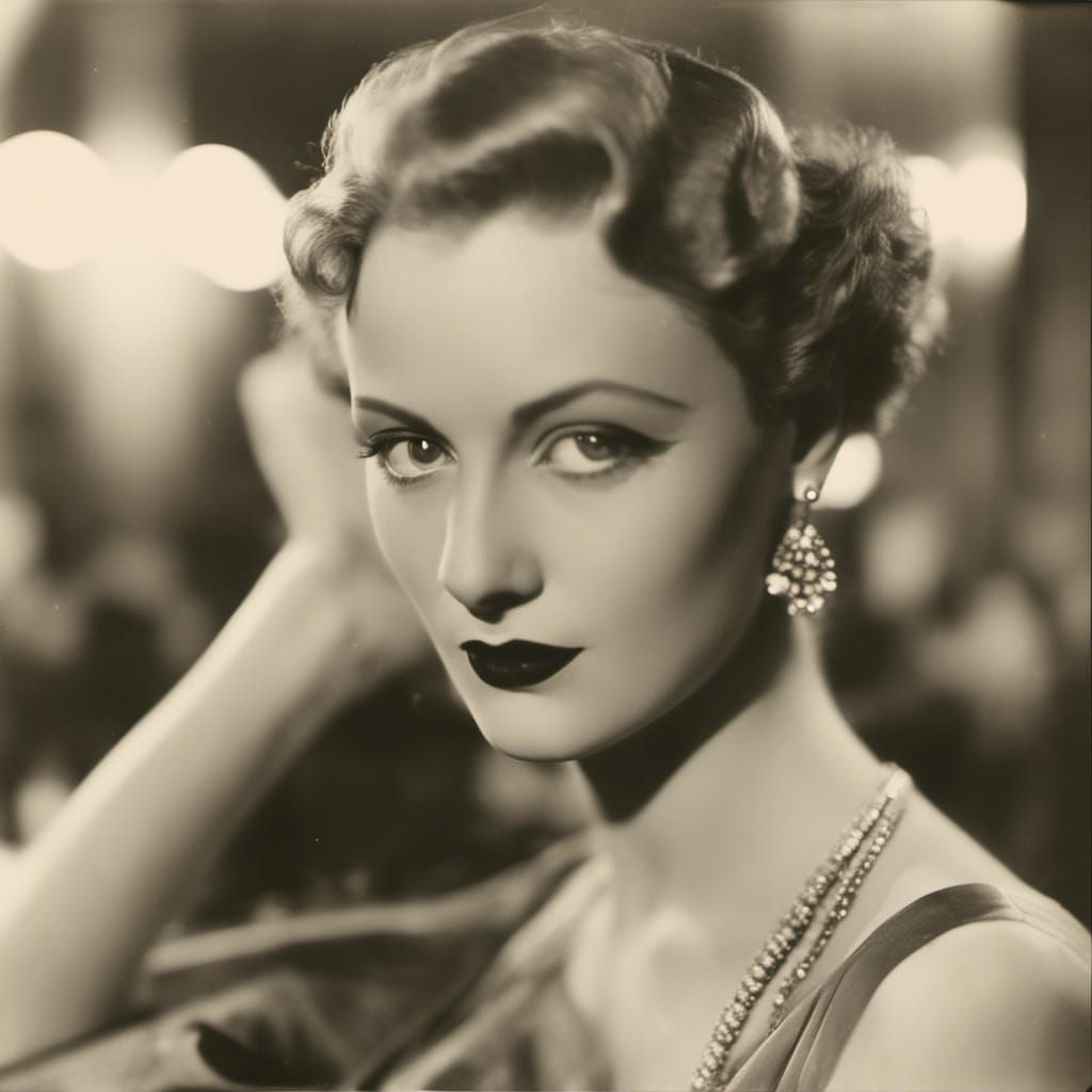 1920s Diva in Late Evening Bar