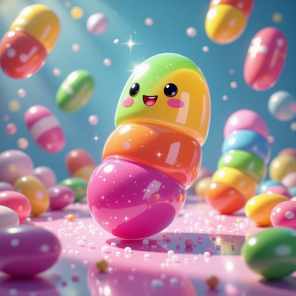 giant bouncing jelly beans