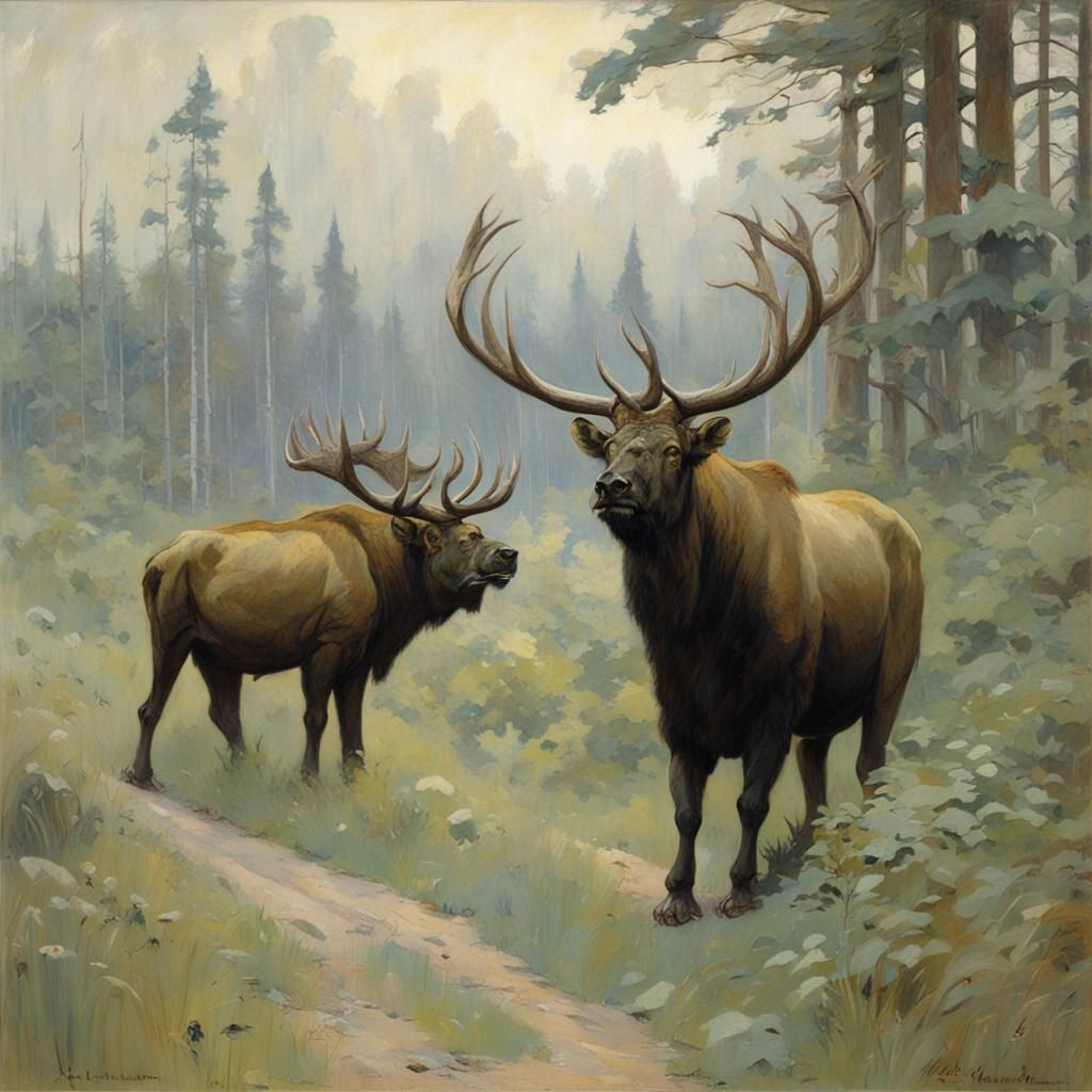 Classic Wildlife Art: Animals in Natural Habitats