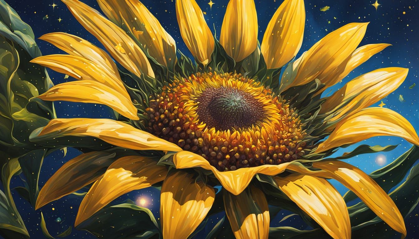 Sunflower Sprouts in Spaceship: Hyperrealistic Concept Art