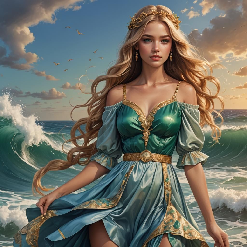 Two Goddess Best Friends in Fantasy Art