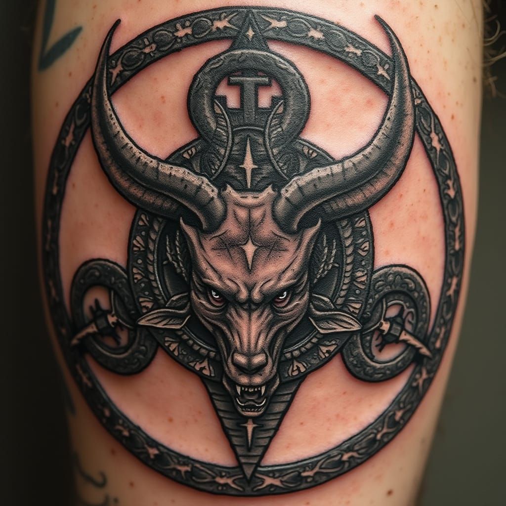 Mystical Wizard Surrounded by Protective Magic Symbols