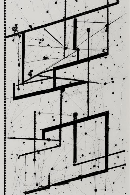 Complex Graphic Score with Anatomy and Notation