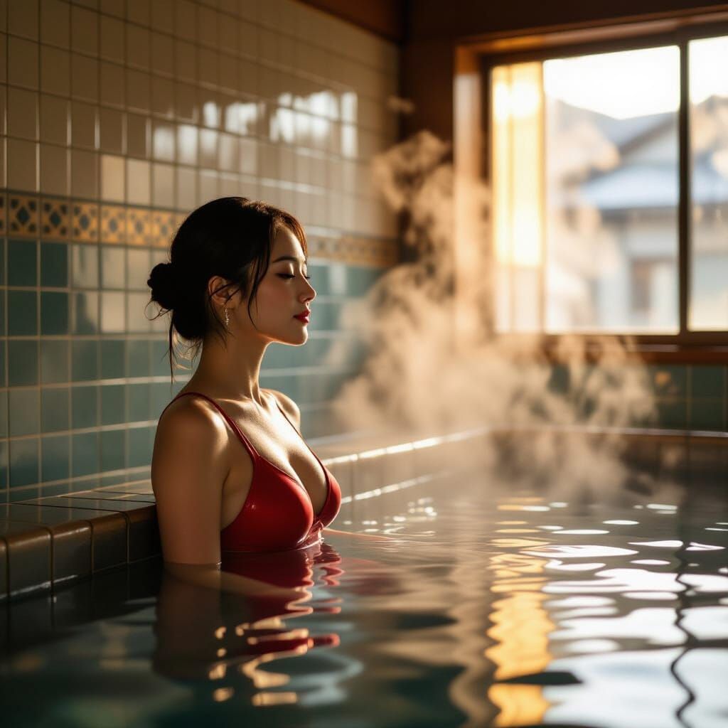 Japanese Onsen Bathhouse in San Francisco Studio Photo