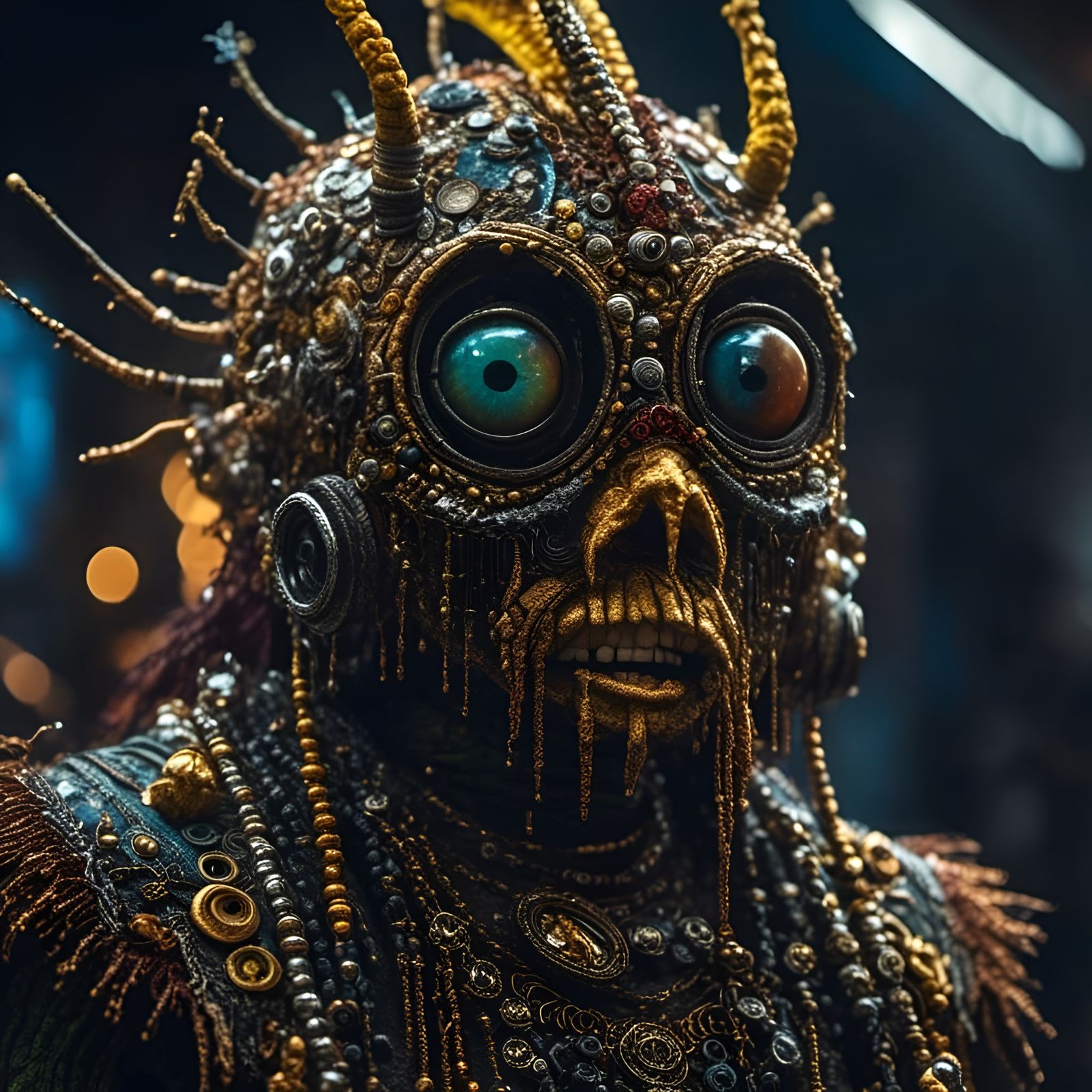 Mythical Voodoo Minion Portrait in Cinematic Style