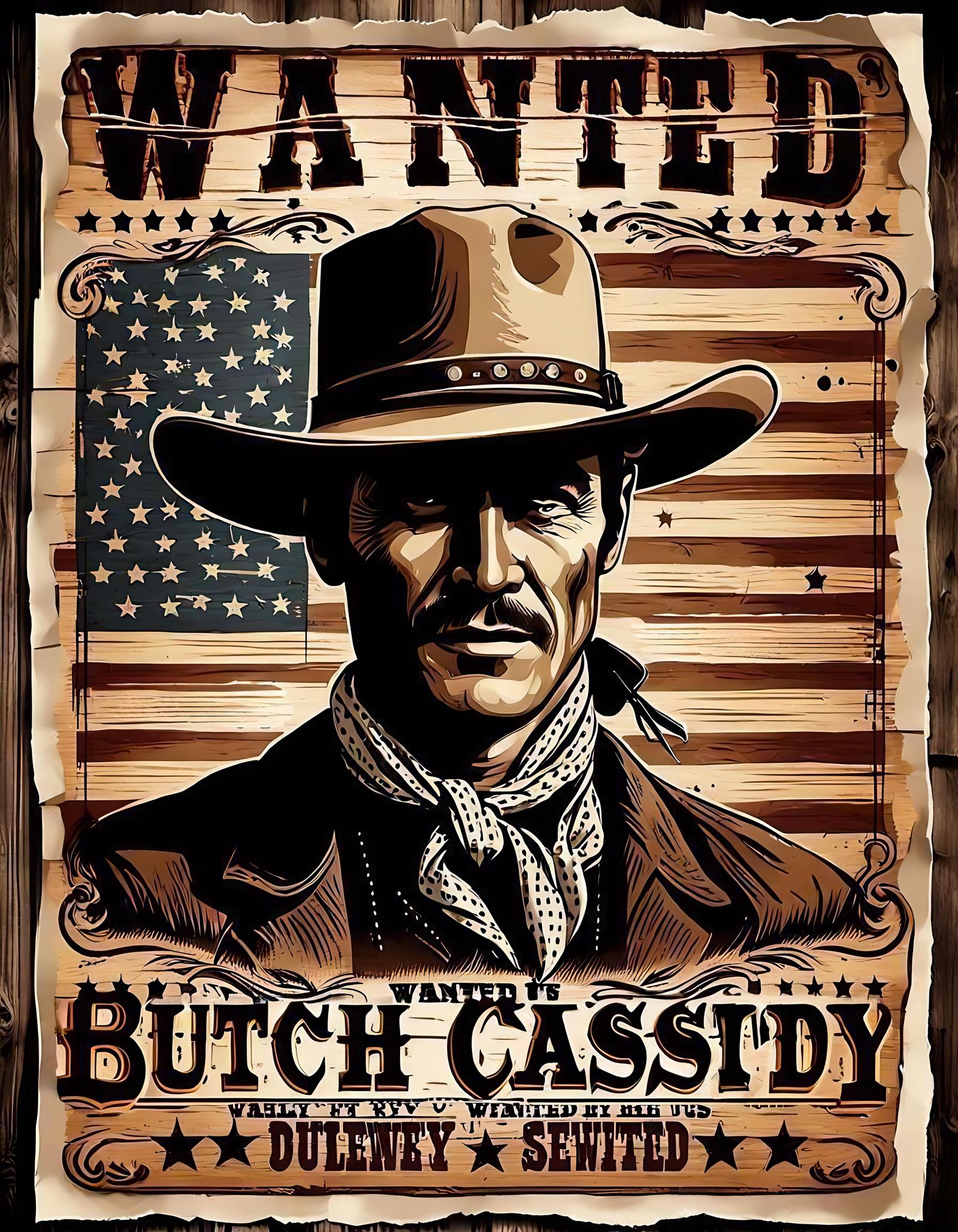 Butch Cassidy Wanted Poster