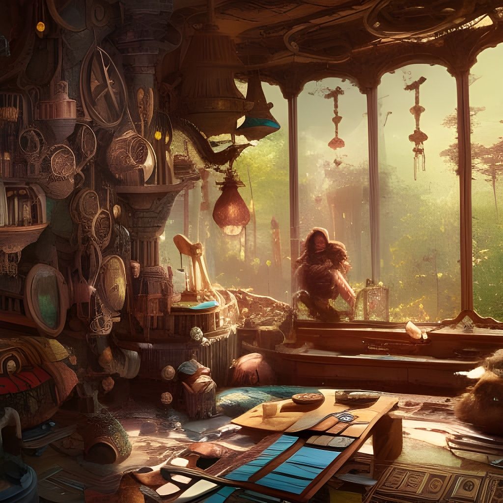 Steampunk Dwarven Living Space in Asgardian Style
