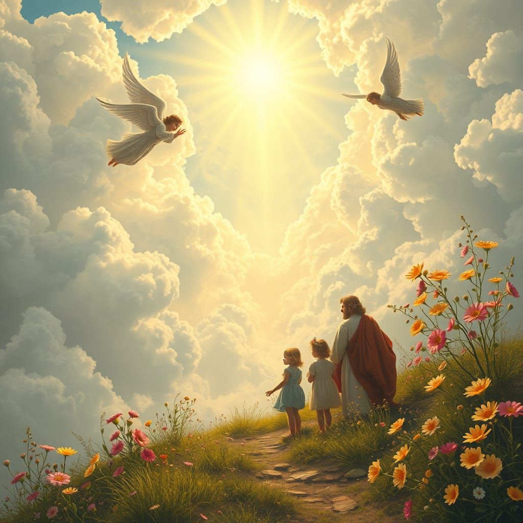 Heavenly Family Reunion in Dreamy, Romantic Style