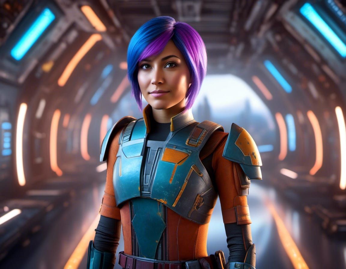 Sabine Wren Portrait from Star Wars Rebels