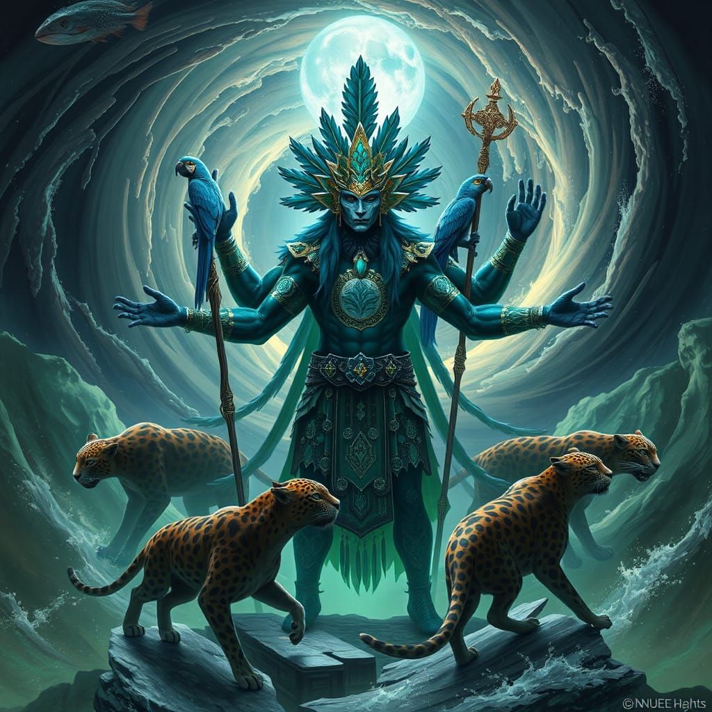 Leopard Shaman: A Majestic Being in a Time Vortex