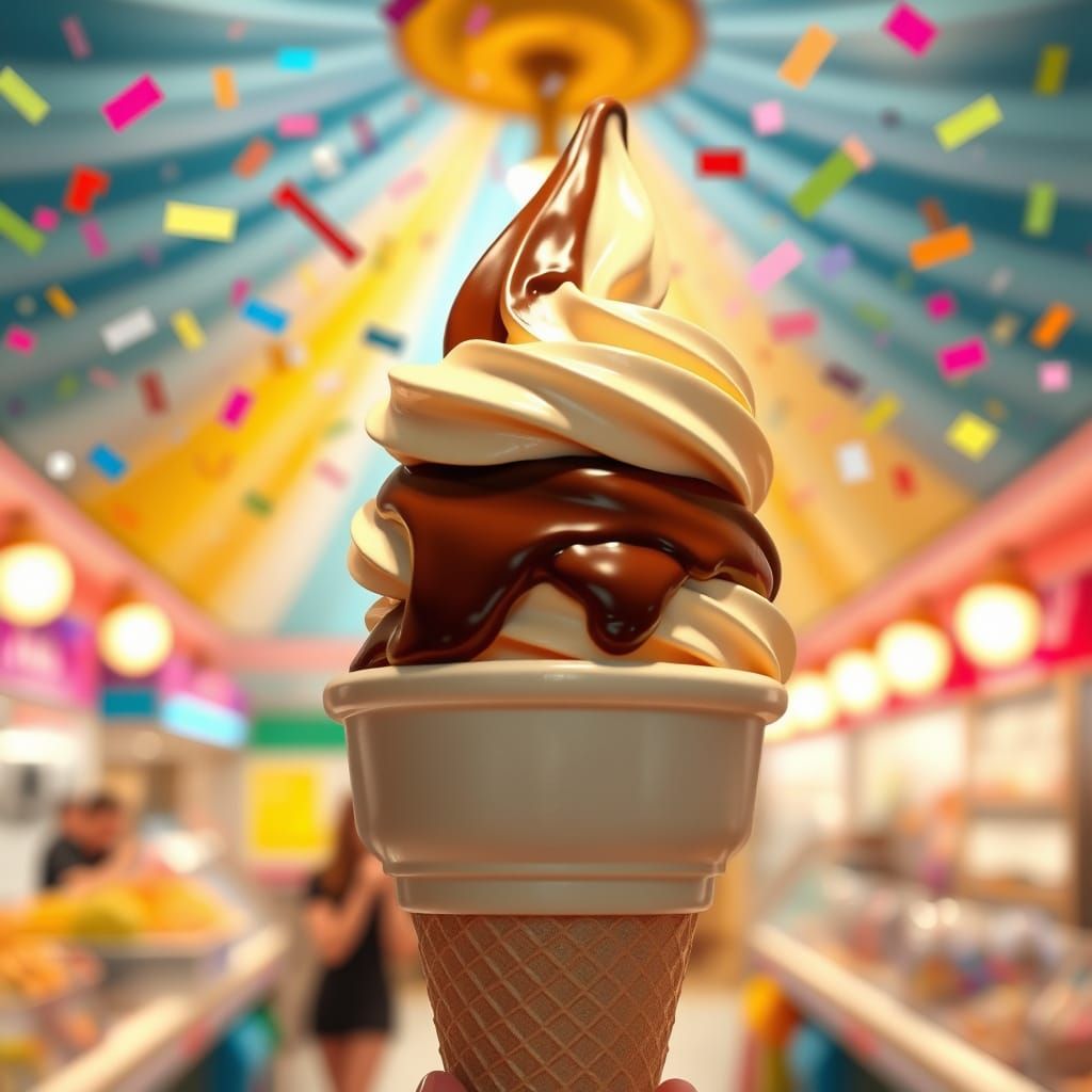 Gelato and Confetti in Pixar 3D Style