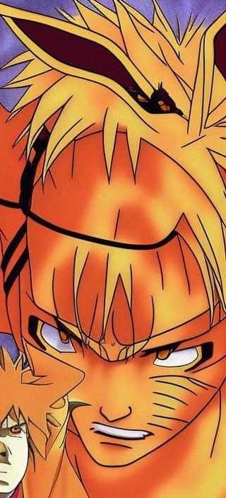 Epic Realistic Close-Up Photograph of Naruto and Kurama