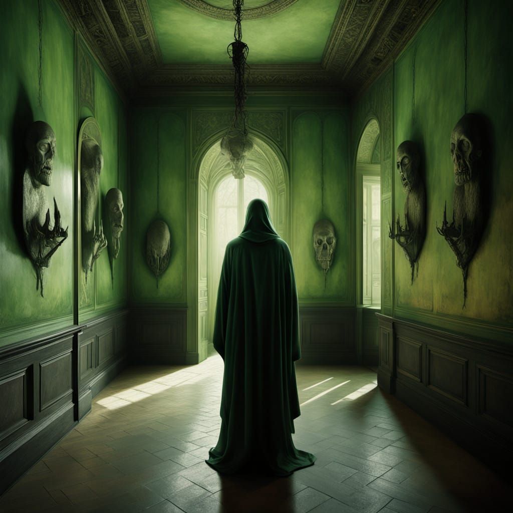 Grotesque Dinner Party in a Surreal Dreamscape