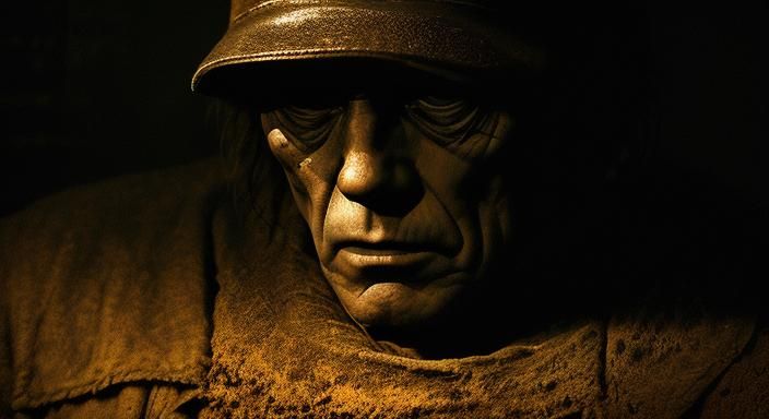 Sinister Vampire in Trailer: Cinematic Film Still