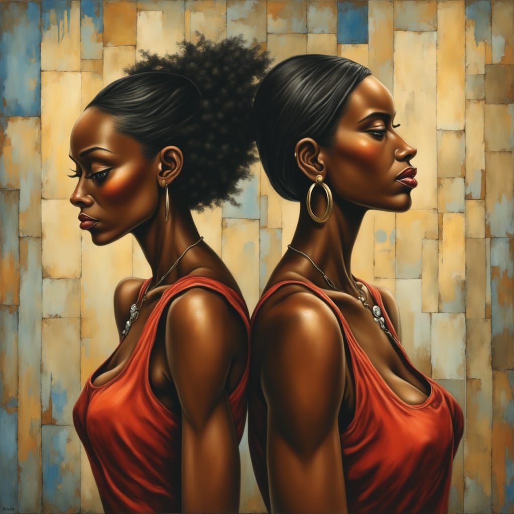 Two Resilient Californian Women in Close-Up Portrait