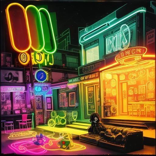 Surreal Rayograph with Rainbow Fairy in Double Exposure