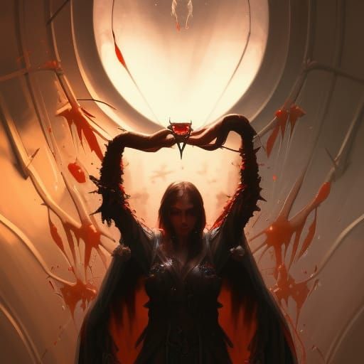 Epic Vampire Portrait in Dark Fantasy Style