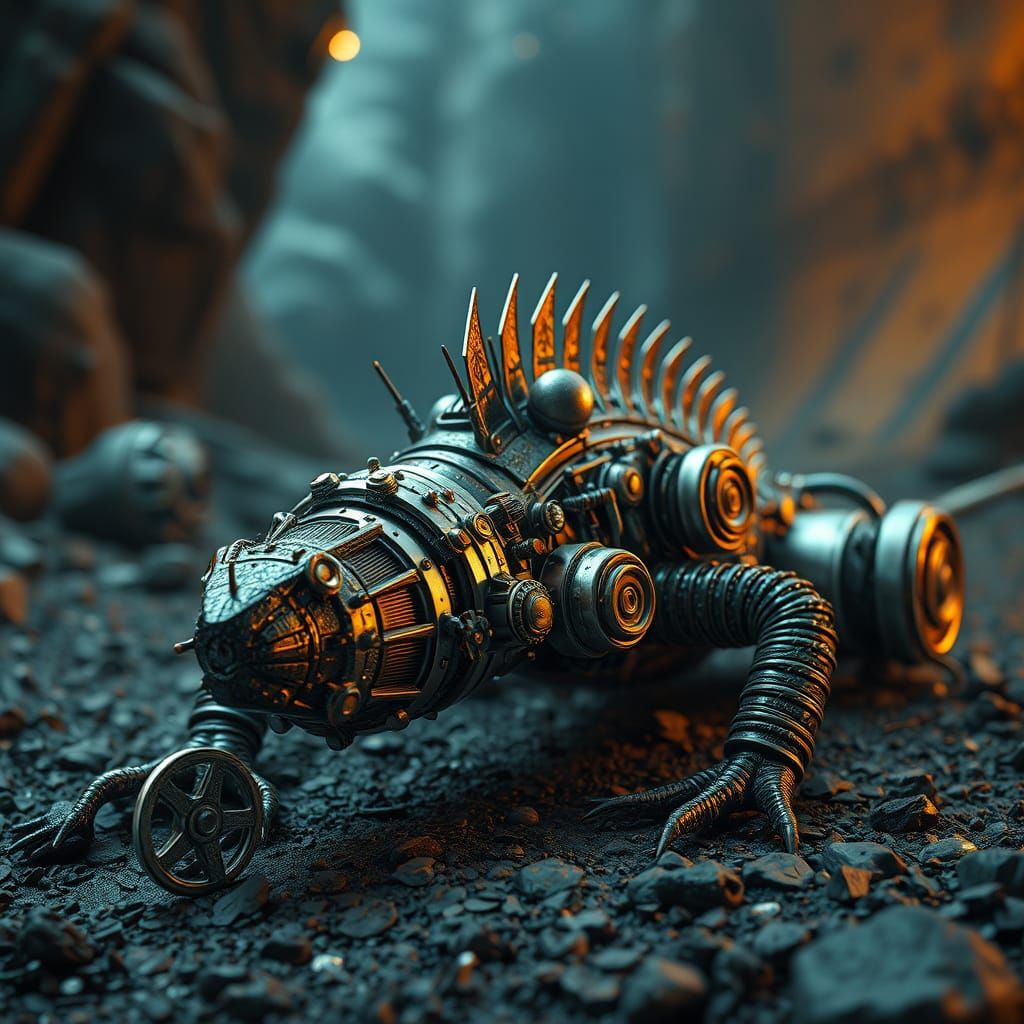 Ethereal Steampunk Engine Reveals Ancient Reptilian Secrets