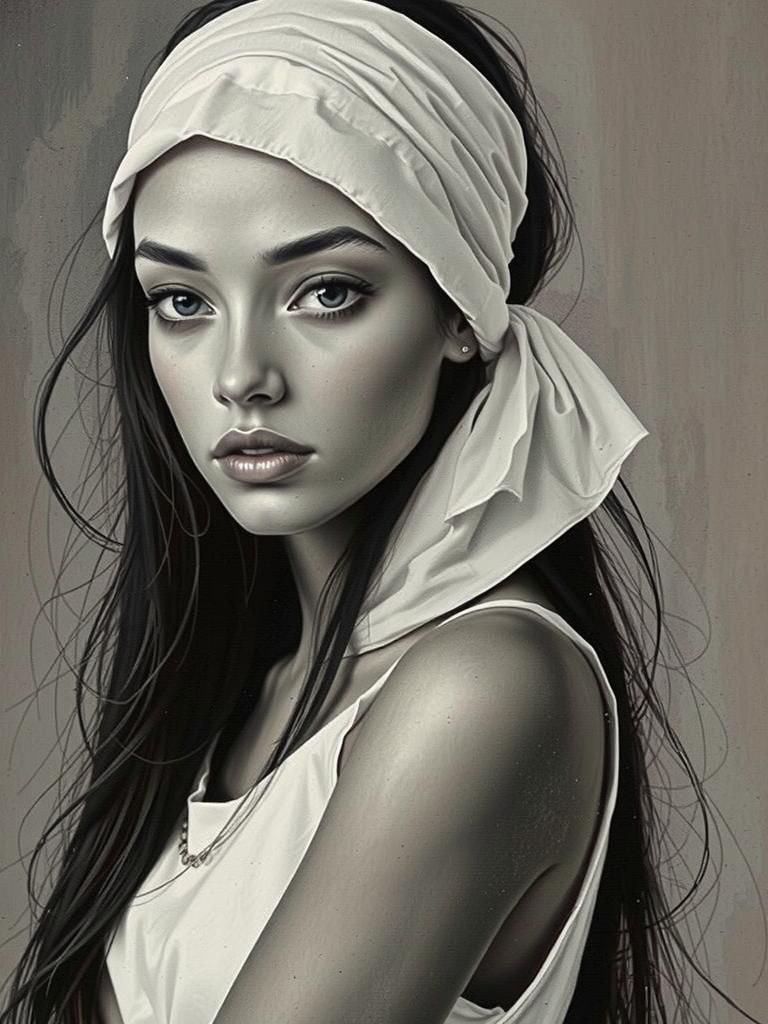 Introspective Portrait in Surrealist Style